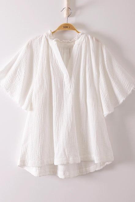 Gauze Flowy Top
