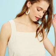 Back Tie Cotton Tank