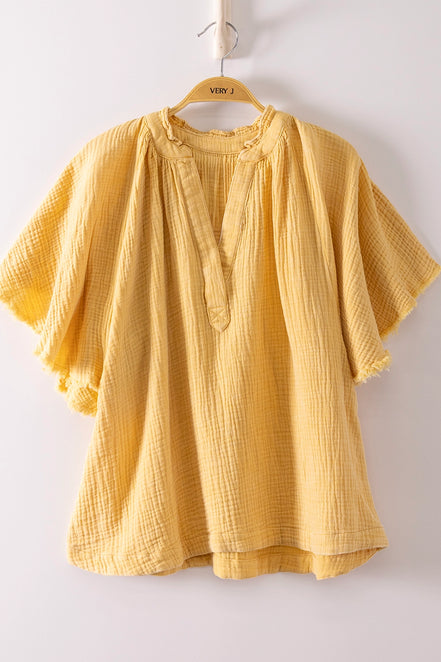 Gauze Flowy Top