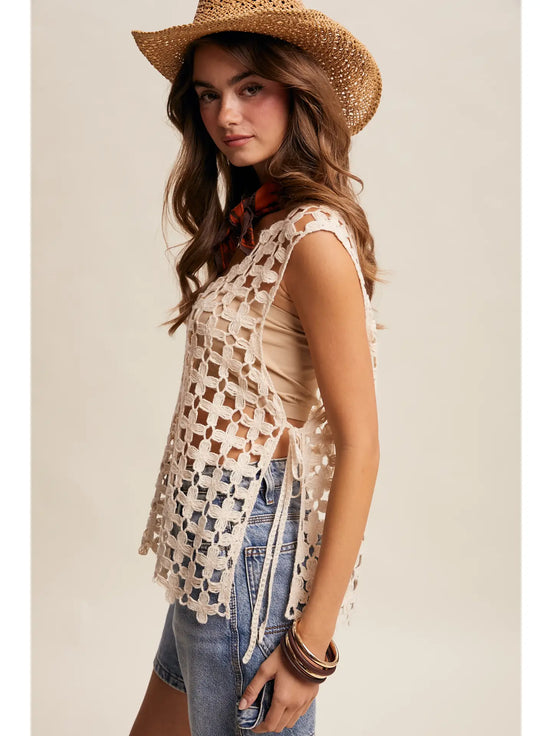 Flower Crochet Tank