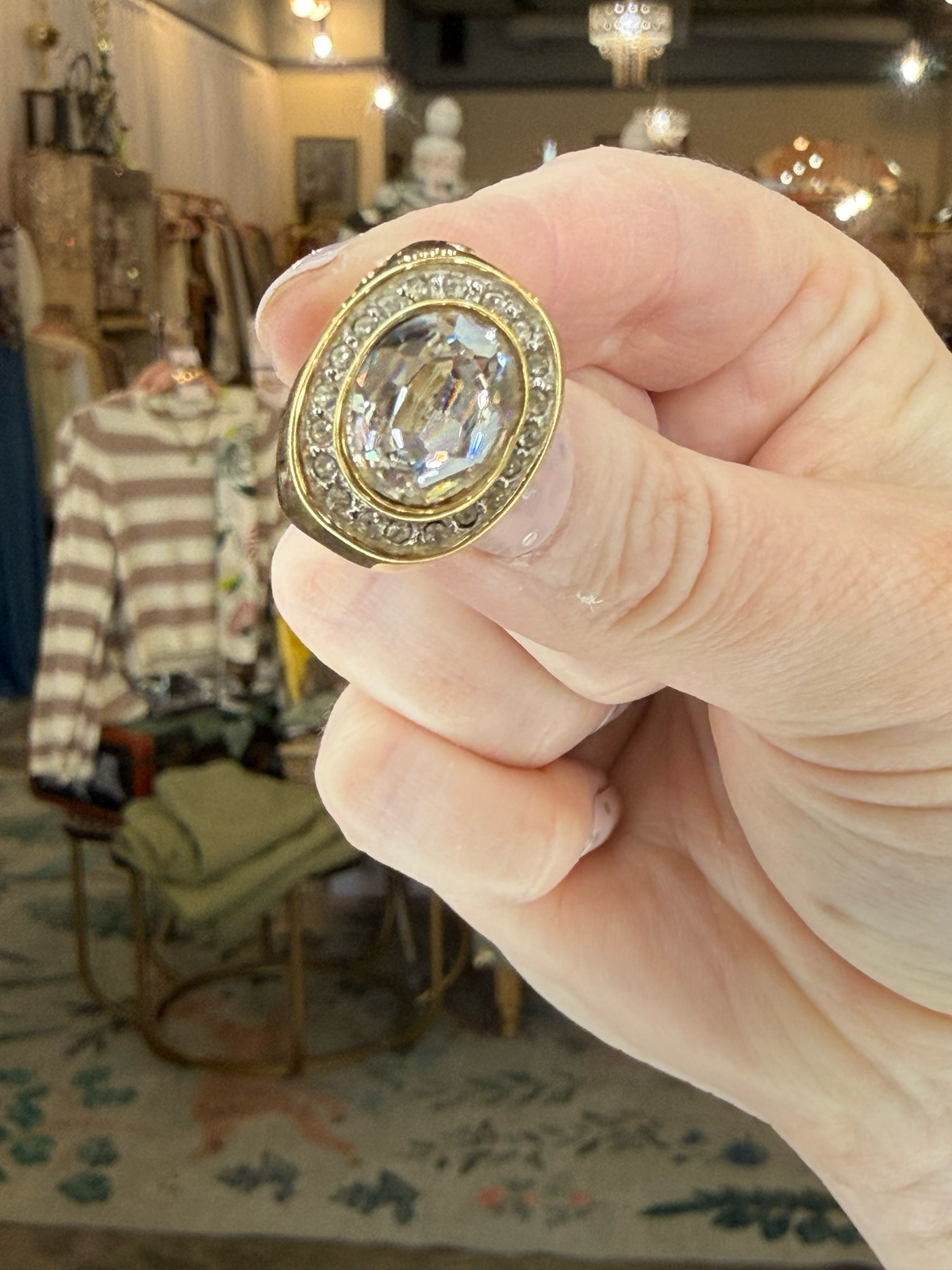 18k 1970s Ring