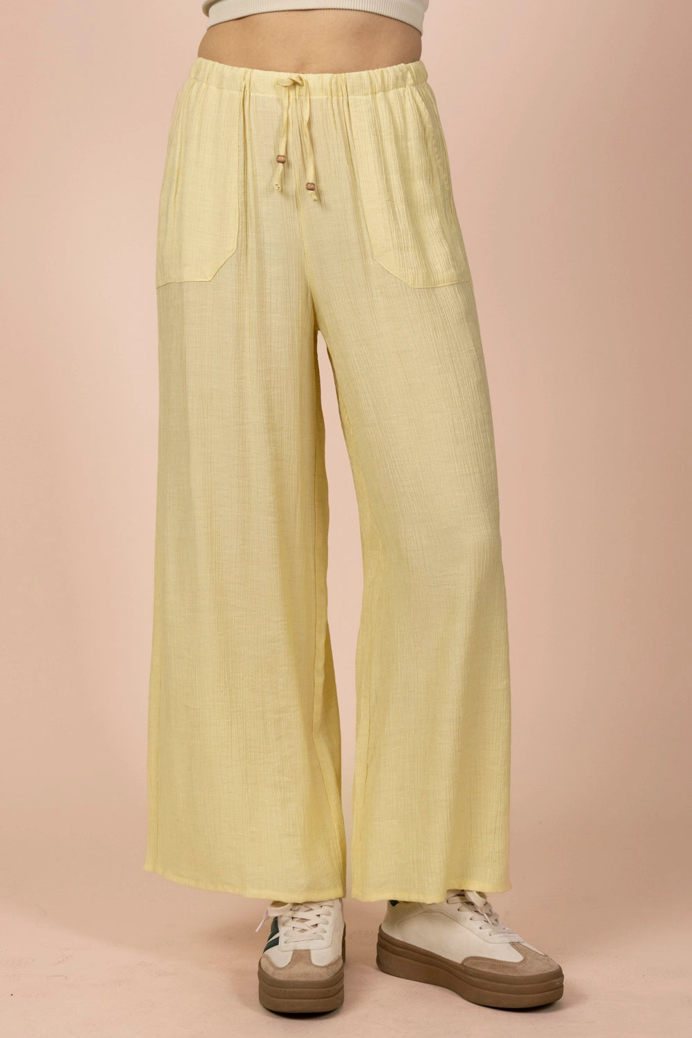 Wide Leg Woven Pant