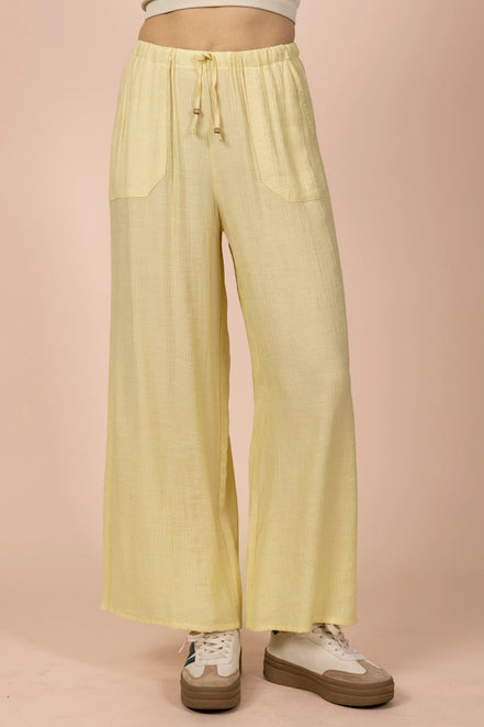 Wide Leg Woven Pant