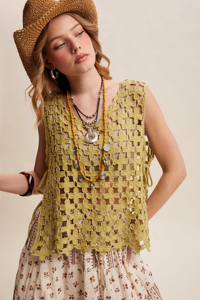 Flower Crochet Tank