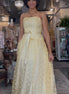 Vintage Roberta Yellow Polka Dot Maxi