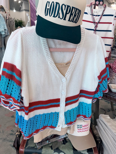 Stripe Crochet Sweater