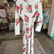 Handmade White Floral Maxi