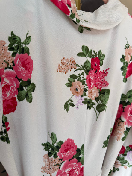 Handmade White Floral Maxi