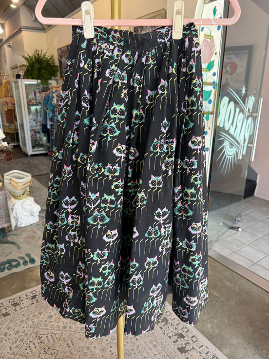 Vintage MCM Atomic Cat Skirt