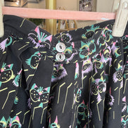 Vintage MCM Atomic Cat Skirt