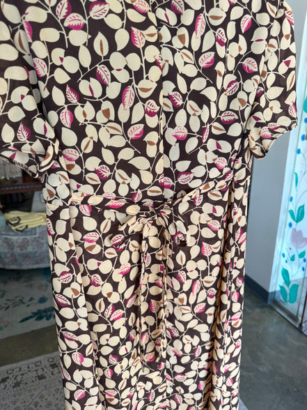 Vintage Leaf Maxi 90s