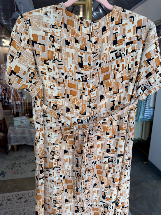 Vintage Handmade Colorblock Maxi