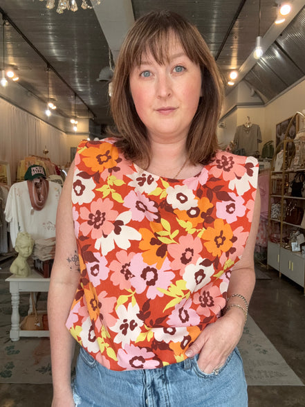 Floral Muscle Tank