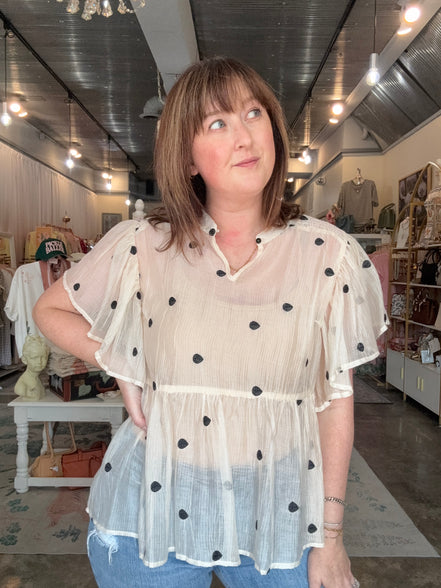 Dotted Flutter Top