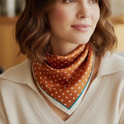 Rust Polka Dot Scarf