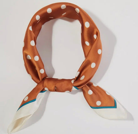 Rust Polka Dot Scarf