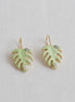 Monsera Earrings