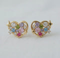Heart Gem Earrings