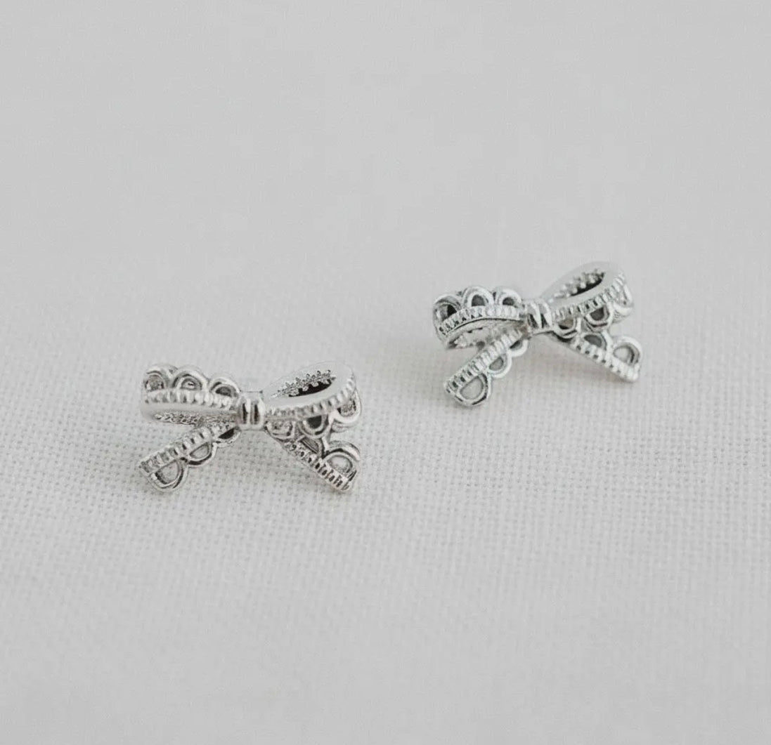 Hollow Bow Earrings