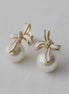 Pearl Bowknot Earrings