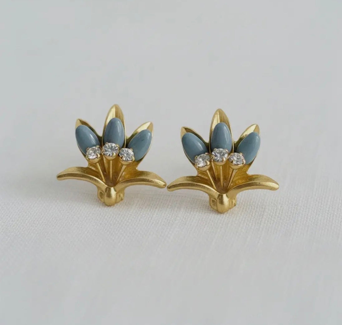 Blue Deco Earrings