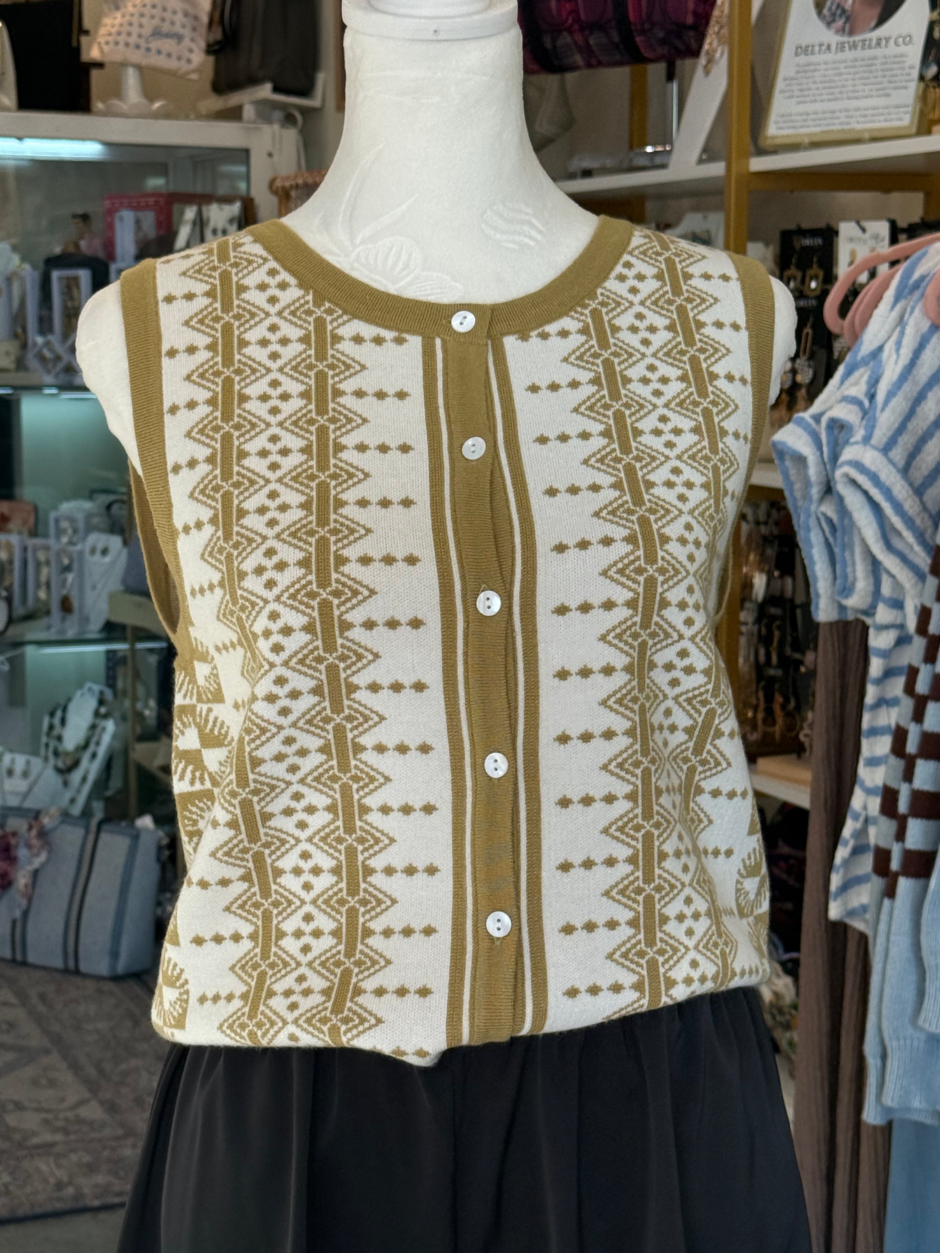 Button Down Sweater