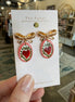 Ceramic Heart Earrings