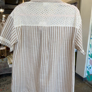 Oversized Lace Accent Top