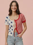 Stars & Stripes Tie Cardi