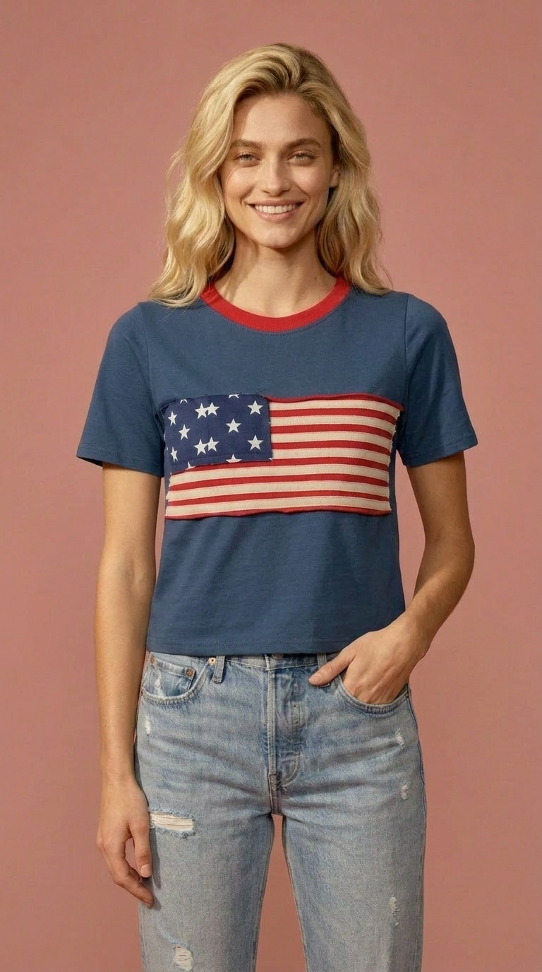 Flag Ringer Tee