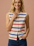 RWB Stripe Sweater Tank