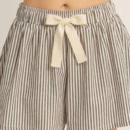 Striped Drawstring Shorts
