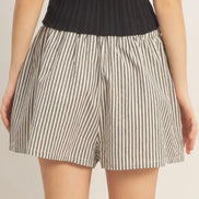 Striped Drawstring Shorts