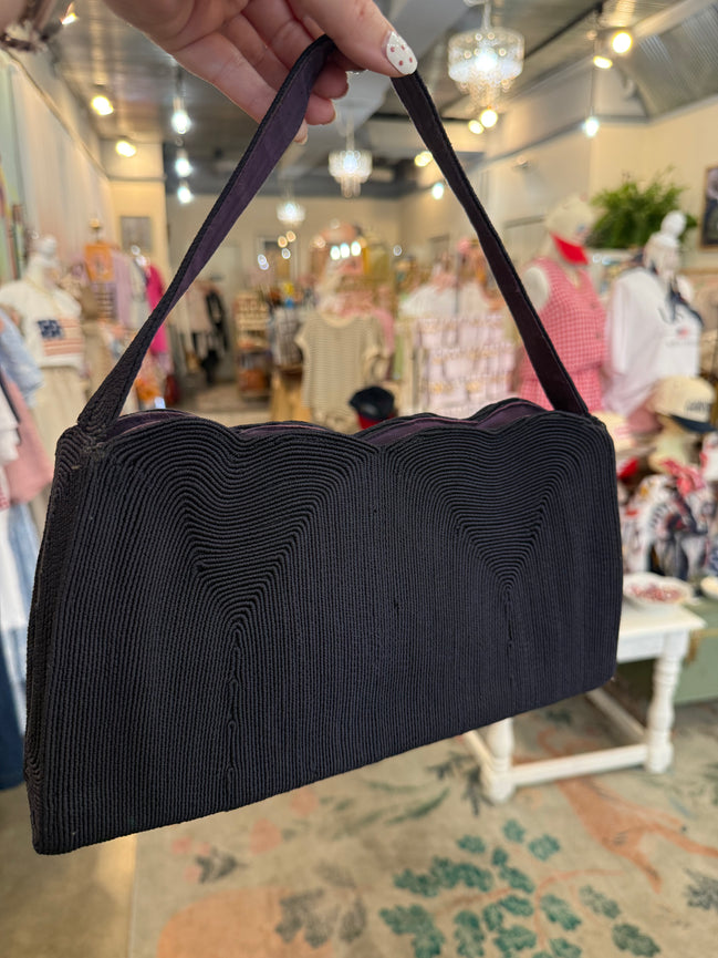 1940s Corded Handbag