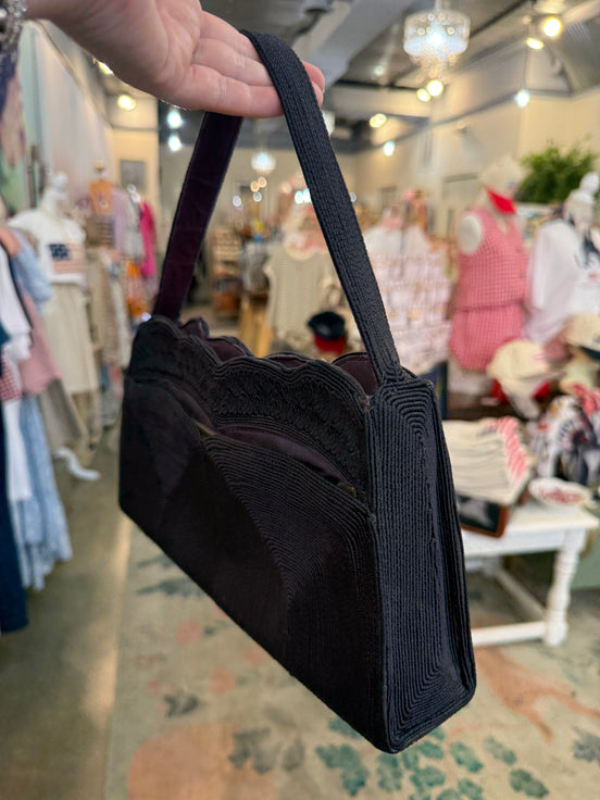 1940s Corded Handbag