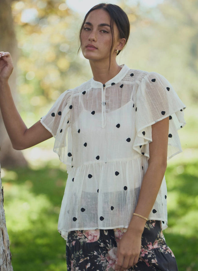 Dotted Flutter Top