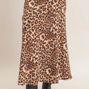 Leopard Midi Skirt- PREORDER