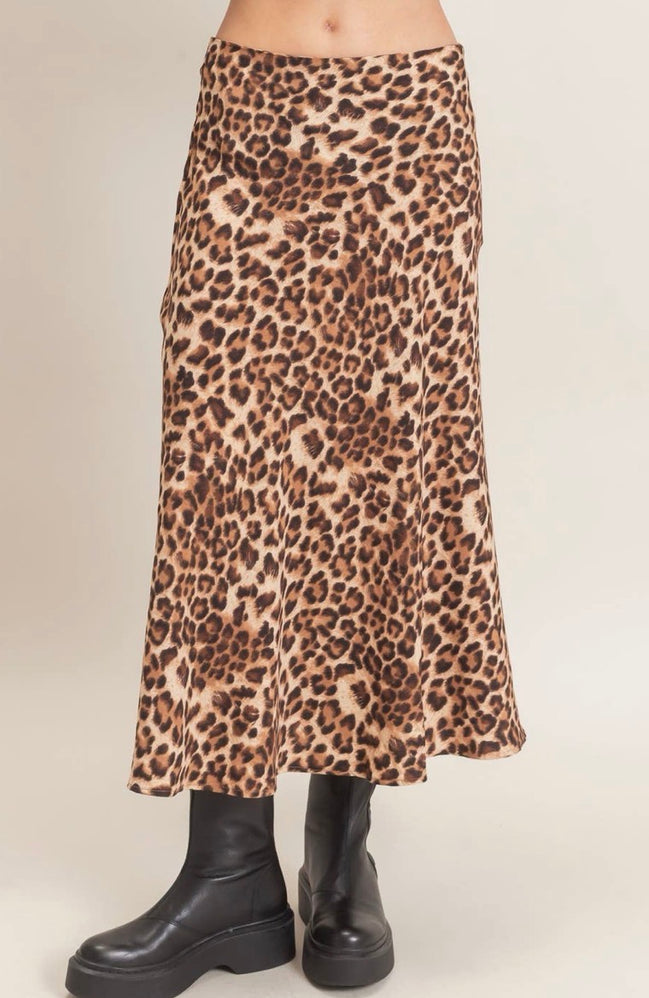 Leopard Midi Skirt- PREORDER