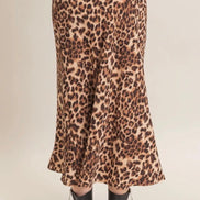 Leopard Midi Skirt- PREORDER