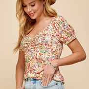 Sweetheart Rouched Top