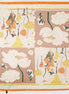 Floral Block Scarf- Orange
