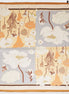Floral Block Scarf- Taupe