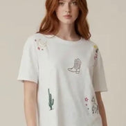 Western Embroidered Tee