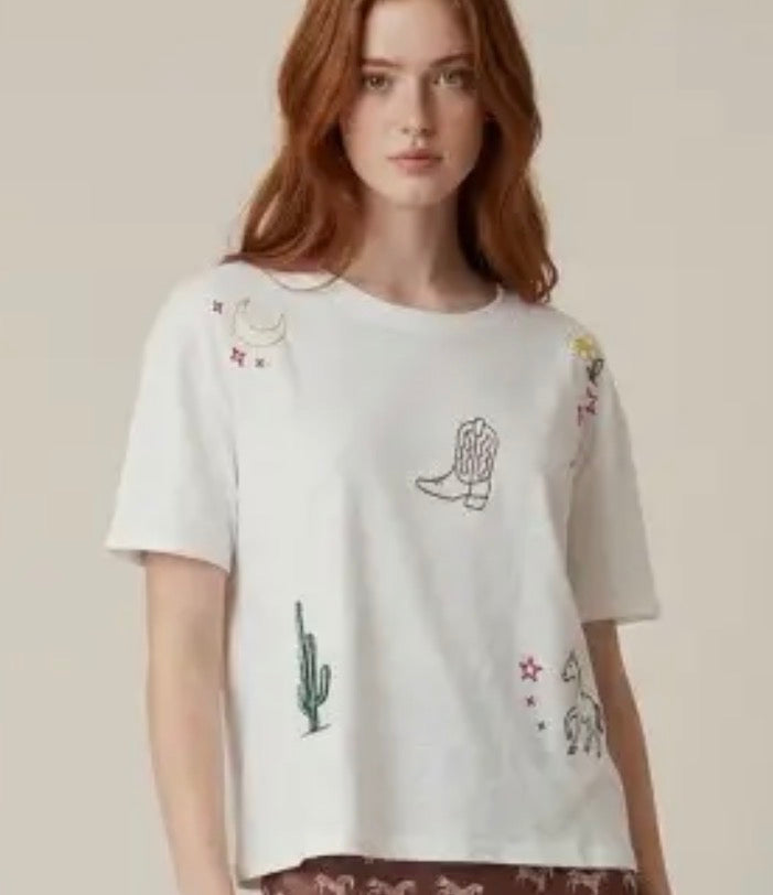 Western Embroidered Tee
