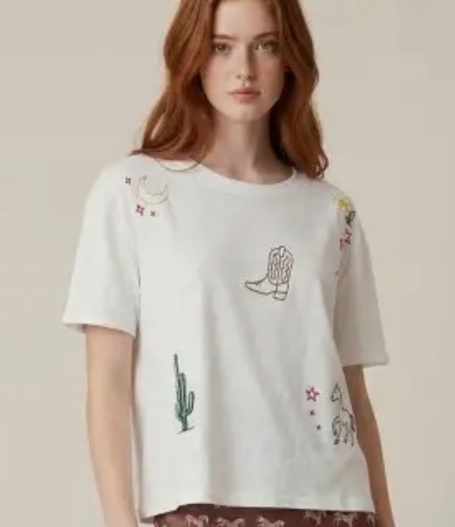 Western Embroidered Tee