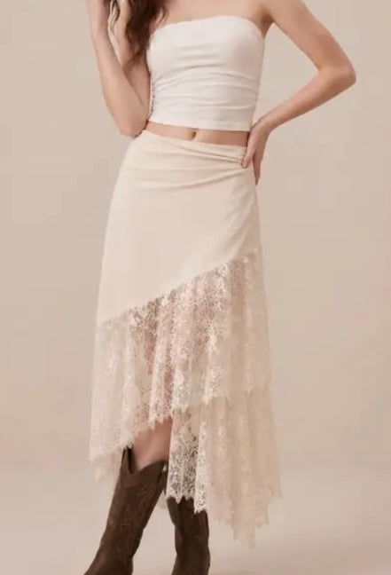 Lace Trim Skirt