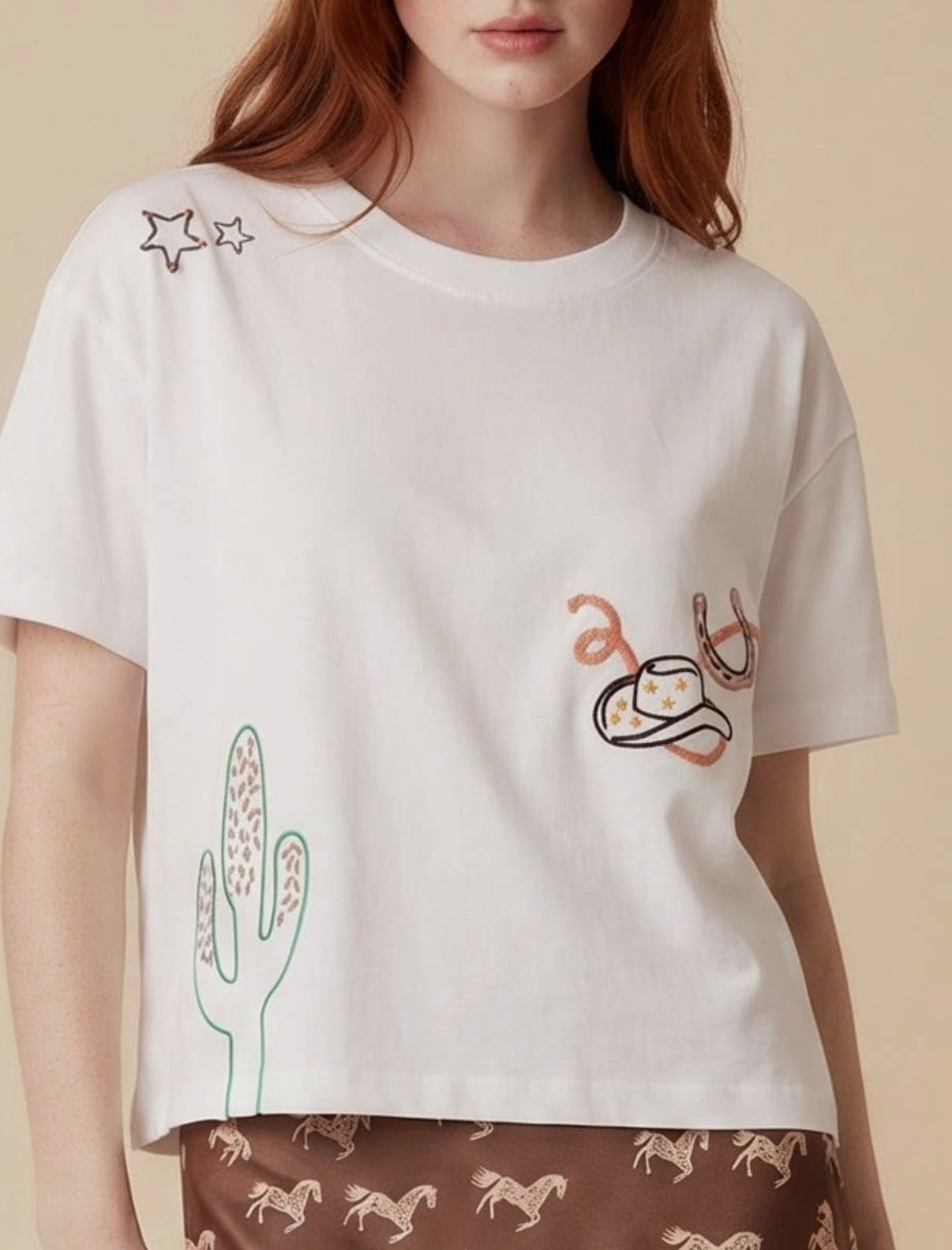 Wild West Embroidered Tee