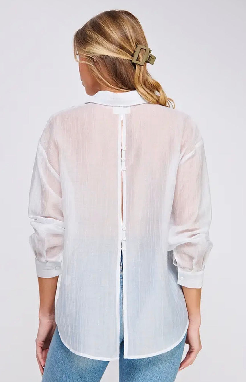 Textured Shimmer Buttonup