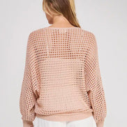 Open Weave Shimmer Top