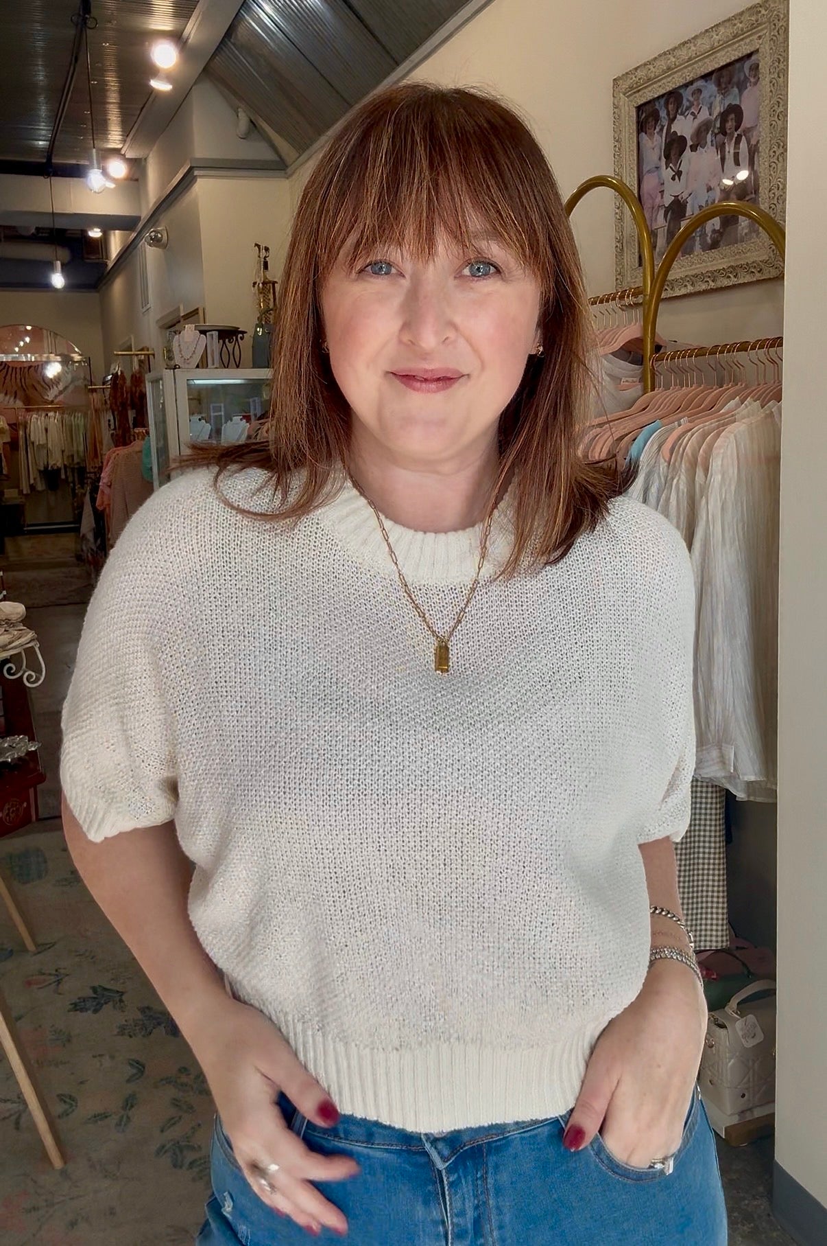 Relaxed Crop Sweater